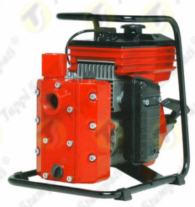 Male press fit tank cap for portable motor pump