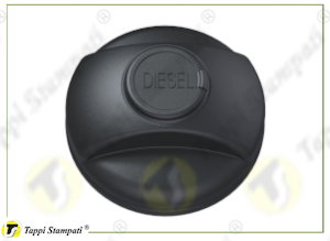 D.60 bayonet tank cap with key with handhole, passage diameter 60 mm in plastic