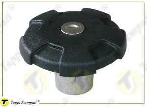 D.76 bayonet tank cap with key passage diameter 40 mm in plastic and steel